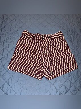Anthropologie Maeve Wavy High-Rise Shorts Size-0